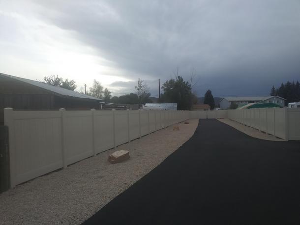 Ornamental fence for the backyard